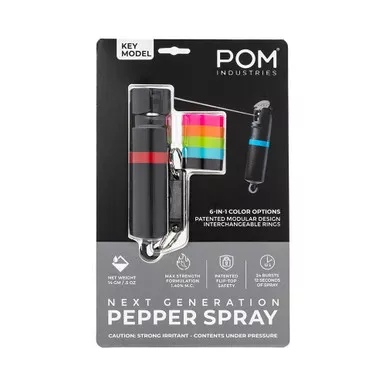 Pom Industries Pepper Spray Keychain 0.5 oz Black