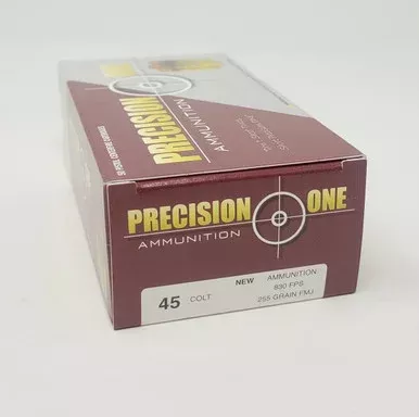 Precision One 45 Colt Ammunition 255 Grain Full Metal Jacket CASE 500 Rounds