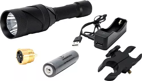 Predator Tactics 97491 Night Raid Light Kit Matte Black Red Filter 275 yds Range