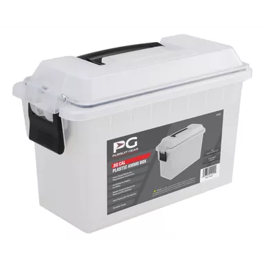 Pursuit Gear Plastic 50 cal Ammo Box Clear