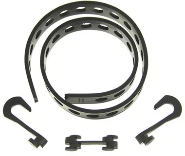 Quick Fist Rubber Tie Down Belt With Two Hooks