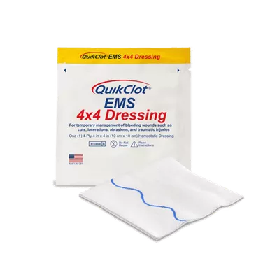 QuikClot EMS 4 x4 Dressing