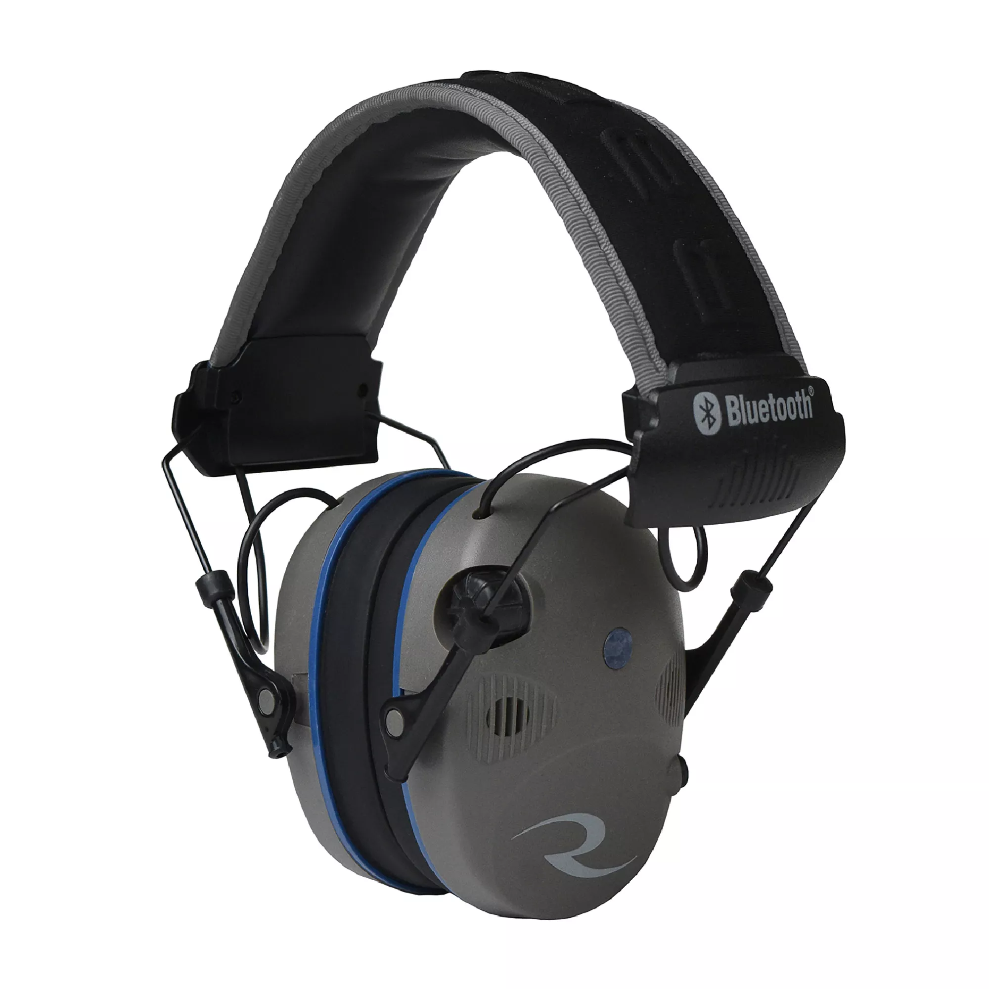 Radians R3700 R-3700 Quad Mic Electronic Muff Polymer 24 dB Over the Head Pewter/Black Adult 1 Pair