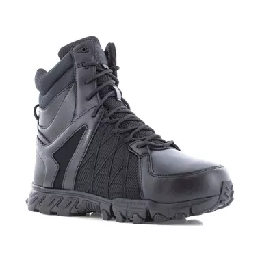 Reebok RB3463 Men's Trailgrip Composite toe MET Guard Side Zip Black Boot