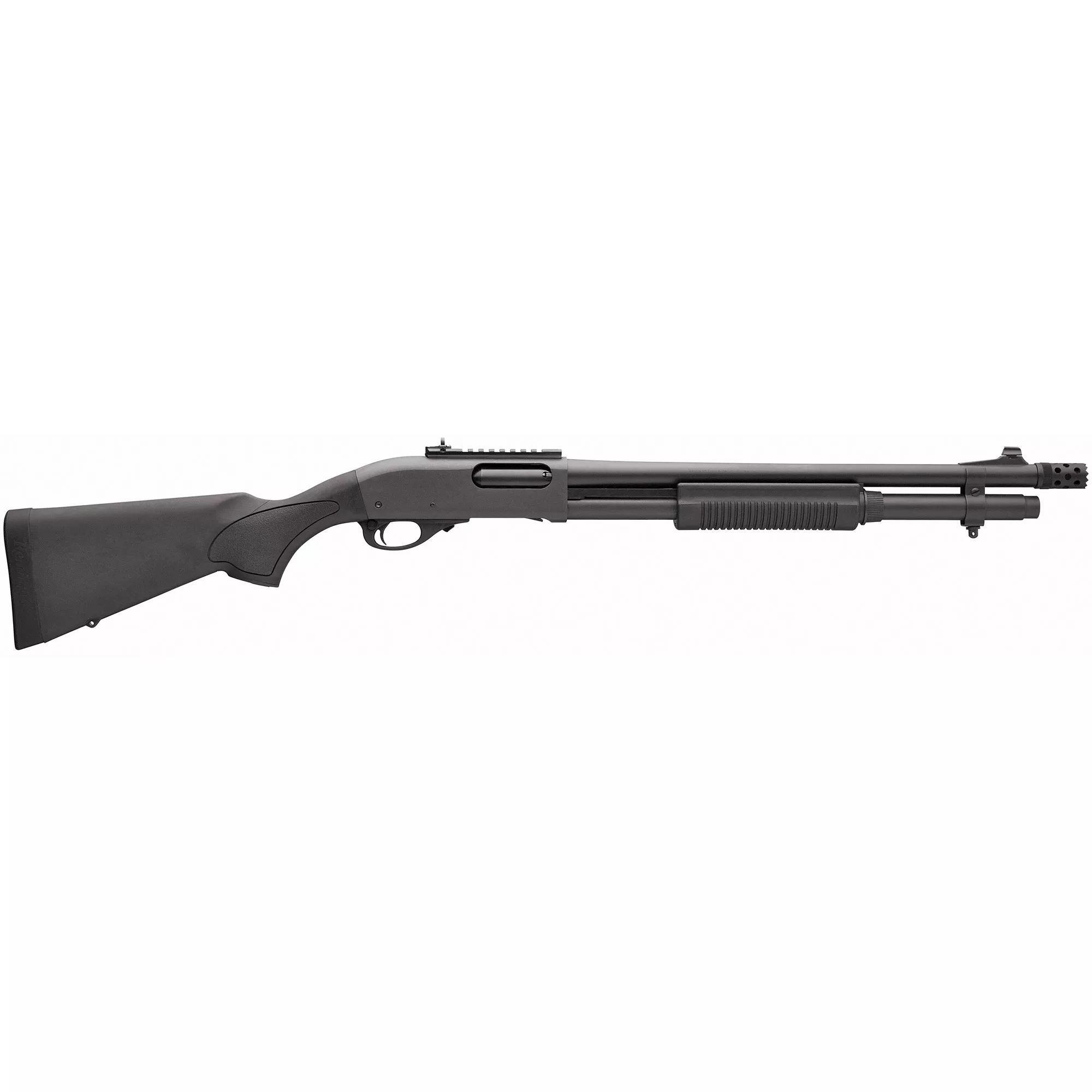 REM Arms Firearms R81198 870 Express Tactical 12 Gauge 3” 18.50” 6+1 Matte Blued Rec/Barrel Matte Black Stock Right Hand Includes Rem Choke, 2-Shot Extension & Ghost Ring Sights