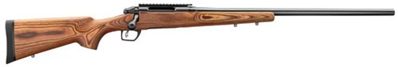 Remington 783 Varmint Bolt 243 Rem 26″ Heavy Barrel Brown Laminate Stock, Beavertail Forend