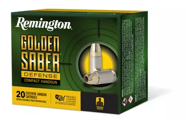 Remington Golden Saber .38 Special +P 125 Grain Brass JHP Ammunition - 20 Rounds