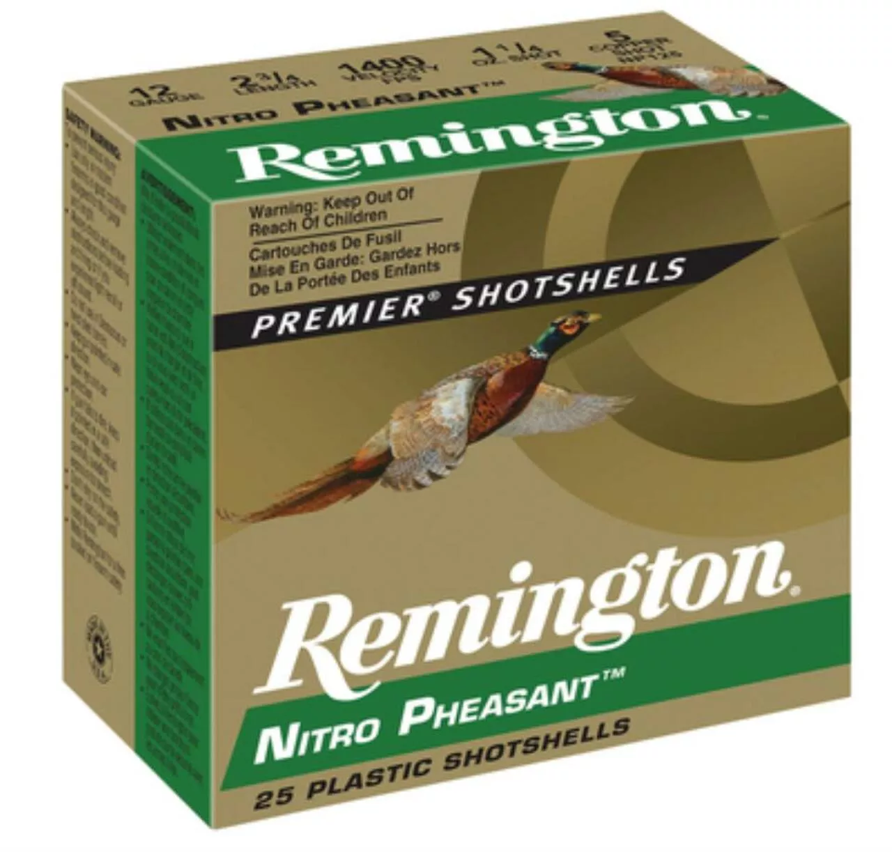 Remington Nitro Pheasant 12 Gauge 3 Inch 1350 FPS 1.625 Ounce 5 Shot