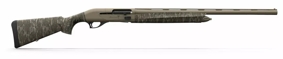 Retay USA Masai Mara Air King 12 Ga Shotgun, 28″ Barrel, Mossy Oak New Bottomland Camo, Cerakote Burnt Bronze