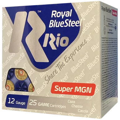 Rio Ammunition Royal Bluesteel Magnum 12 Gauge 3" 1 3/8 oz Shot Size 3 25/Box