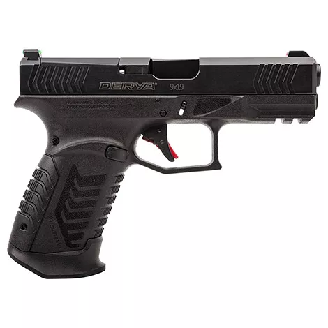 Rock Island 10LDY9 DY9 9mm Luger 10+1 3.86” Black Steel Barrel, Black Melonite Optic Cut/Serrated Steel Slide, Black Polymer Frame w/Picatinny Rail, Black Interchangeable Backstrap Grip