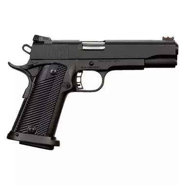 Rock Island 52009 Rock Ultra FSHC 10mm Auto Caliber with 5″ Barrel, 16+1 Capacity, Overall Black Parkerized Finish Steel, Beavertail Frame, Serrated Slide & Black G10 Grip