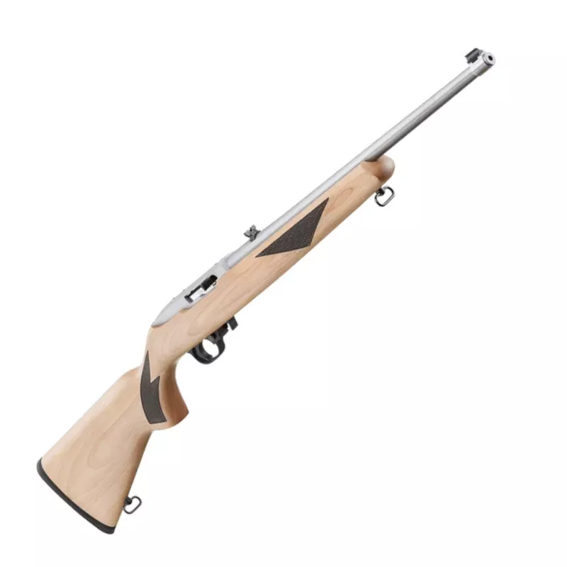 Ruger 41275 10/22 Sporter Sporter Semi-Auto Rifle, 22LR, 18,5 “St Natural Finish Stock Blk Laser Eng. 75th Anniversary Special Edition, 10 + 1rd