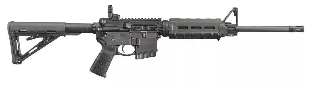 RUGER 8523 AR-556 *CA COMPLIANT 5.56X45MM NATO 16.10″ 10+1 BLACK HARD COAT ANODIZED ADJUSTABLE MAGPUL MOE STOCK BLACK POLYMER GRIP