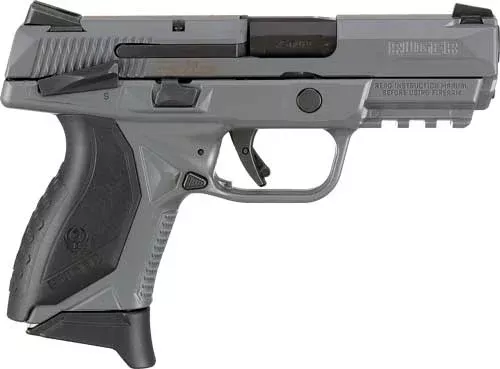 Ruger 8650 American Pistol Compact 45 ACP 3.75″ 7+1 Gray Cerakote Gray Cerakote Stainless Steel Slide Black Wraparound Ergonomic Grip Manual Safety