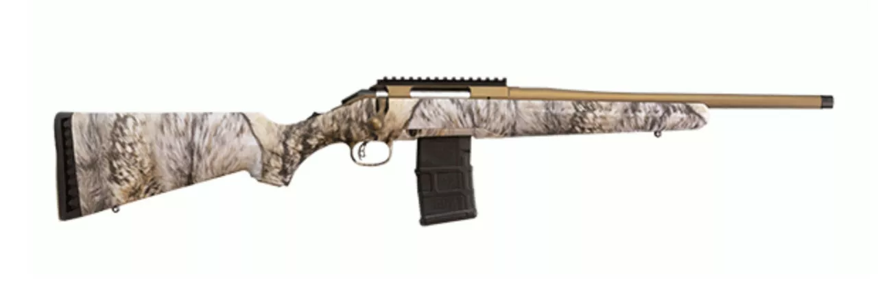 Ruger American Rifle Yote Series .223 Rem, 16″ Barrel, Burnt Bronze, 20rd
