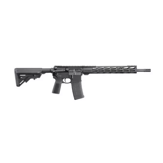 Ruger AR-556 5.56NATO 16.1″ Rifle w/ 13.5″ Free Float Handguard, Black – 8542