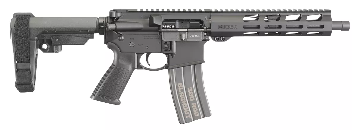 Ruger AR556 300AAC Blackout AR-15 Pistol with Arm Brace