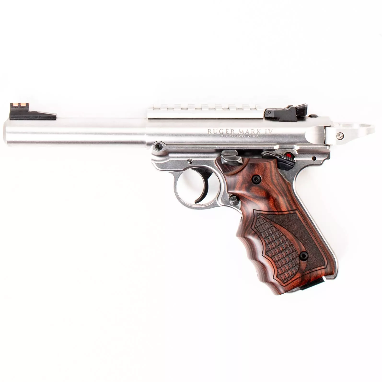 RUGER MARK IV TARGET .22 LRSEMI AUTO HANDGUNS