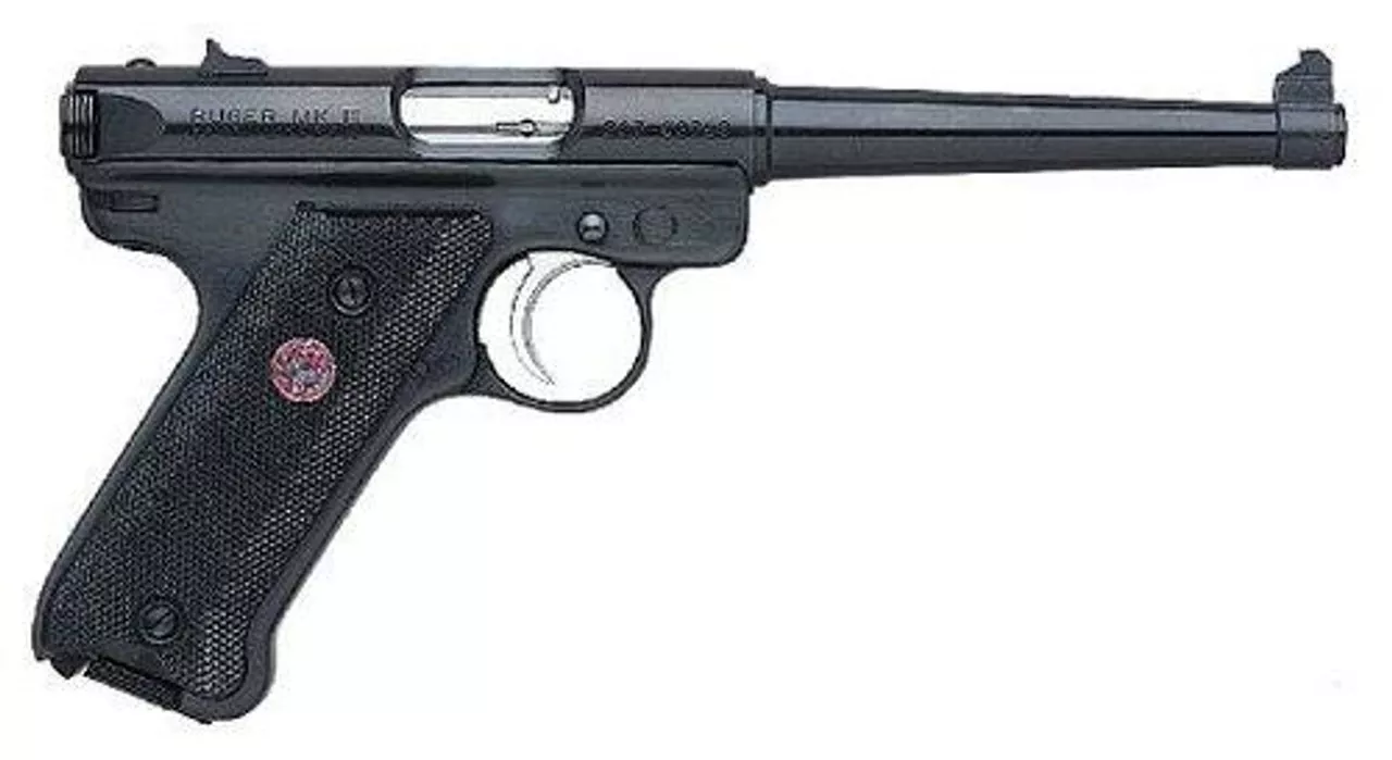 Ruger MKIII6 22LR FS BL 6IN Ruger MKIII 22LR, 6 Inch, Fixed Sights, Blued