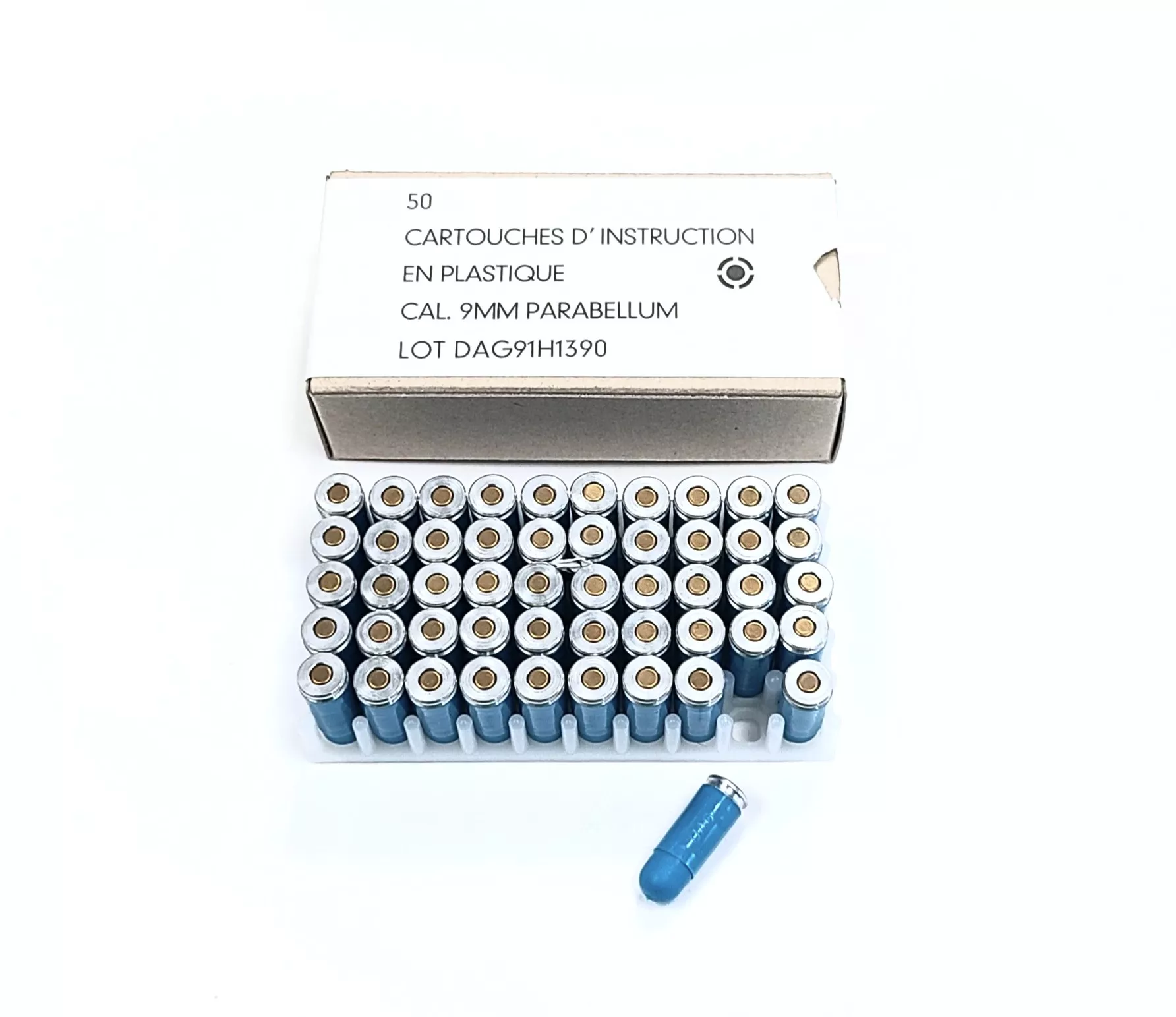 RWS DAG 9mm Blue Training Rounds - 50rd Box