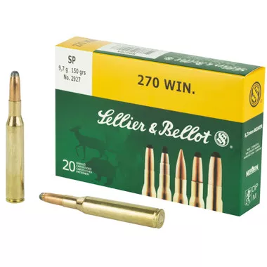 S&B .270 Win 150 Grain SP Ammunition - 20 Rounds