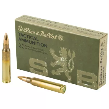 S&B 5.56 NATO 55gr FMJ Ammunition - 20 Rounds