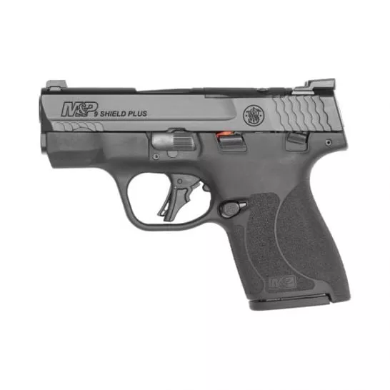 S&W M&P Shield Plus MS Optics Ready 10 Round 9mm Pistol, Black – 13559
