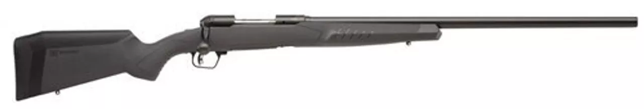 Savage 110 Walking Varminter, 223 Rem, 26″ Barrel, Black Barrel and Action, Gray Polymer Stock, 4Rd,
