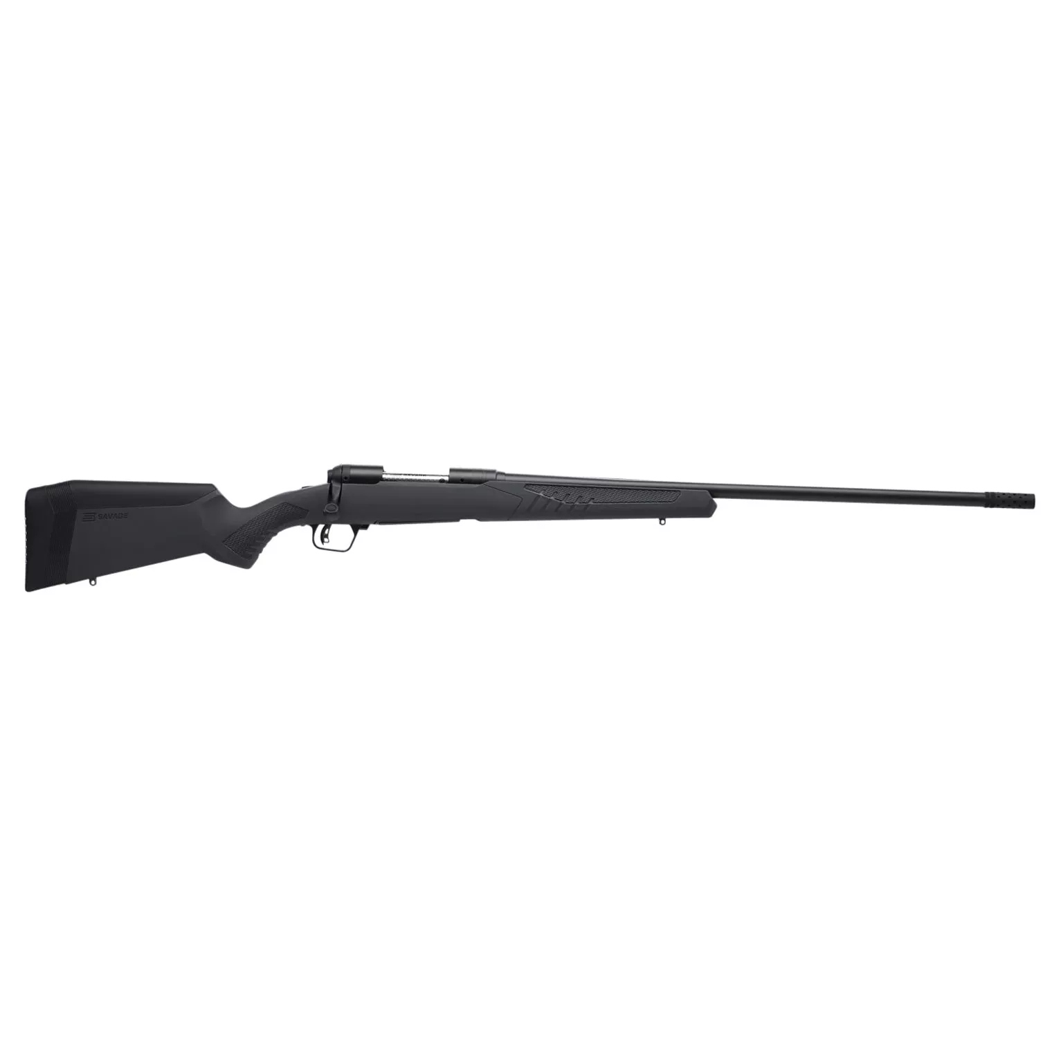 Savage Arms 57034 110 Long Range Hunter 6.5x284 Norma 3+1 26”, Matte Black Metal, Gray Fixed AccuStock with AccuFit Stock