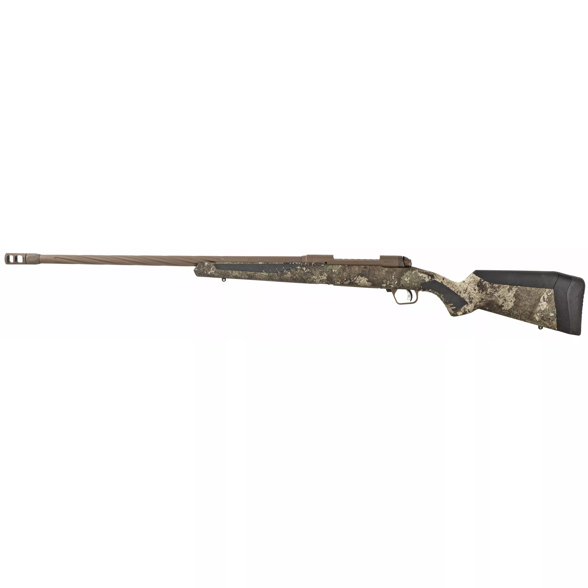 Savage Arms 57420 110 High Country 300 Win Mag 3+1 24”, Midnight Bronze Cerakote, TrueTimber Strata Fixed AccuStock with AccuFit