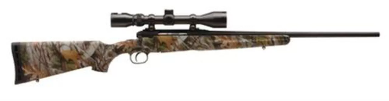 Savage AXIS XP Camo Rifle, 30-06,, 3-9 Scope, 22″