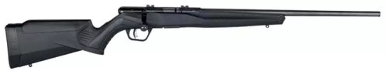 Savage B17 FV Bolt 17 Hornady Magnum Rimfire (HMR) 21″ Barrel, Synthetic Black, 10rd