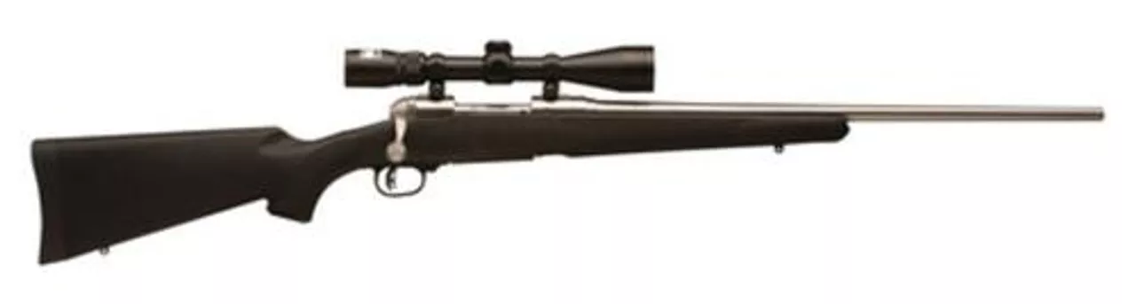 Savage Model 116 Trophy Hunter XP Package .300 Win Mag 24″ Stainless Steel Barrel Black Synthetic Stock 3rd Includes Nikon 3-9x40mm Riflescope Mounted