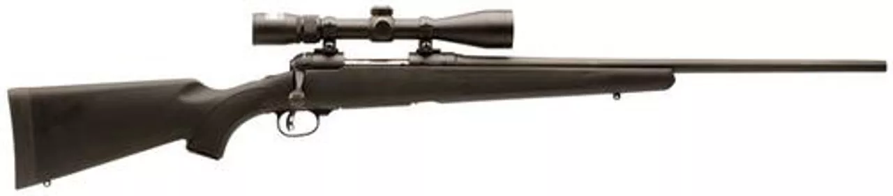 Savage Youth Trophy Hunter XP Bolt 223 Rem 20″ Nikon Scope Synthetic Stock Black