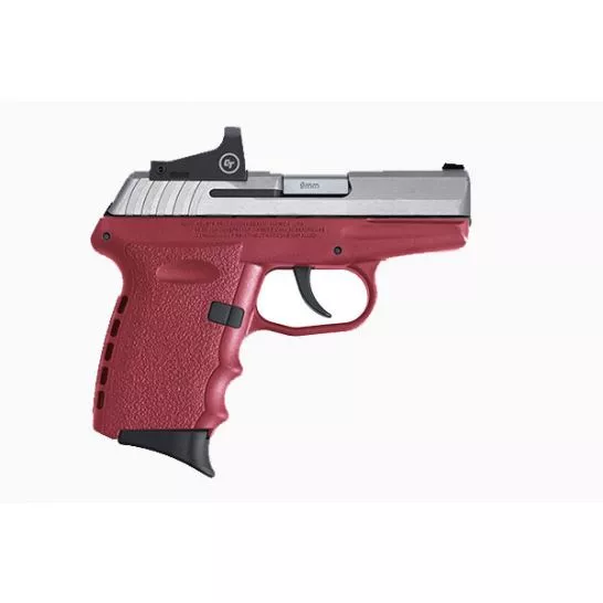 SCCY CPX-2RD 9mm Pistol, Crimson/Stainless – CPX-2TTCRRD