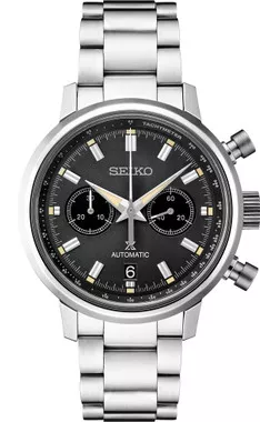 Seiko SRQ037 Prospex SpeedTimer Mechanical Chronograph Watch 43mm