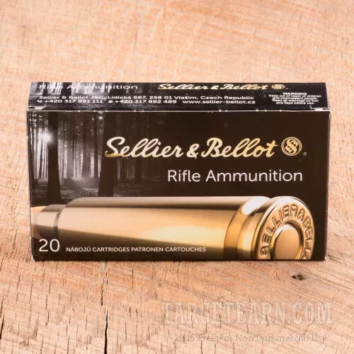 Sellier & Bellot 308 Winchester Ammunition – 20 Rounds of 180 Grain SP