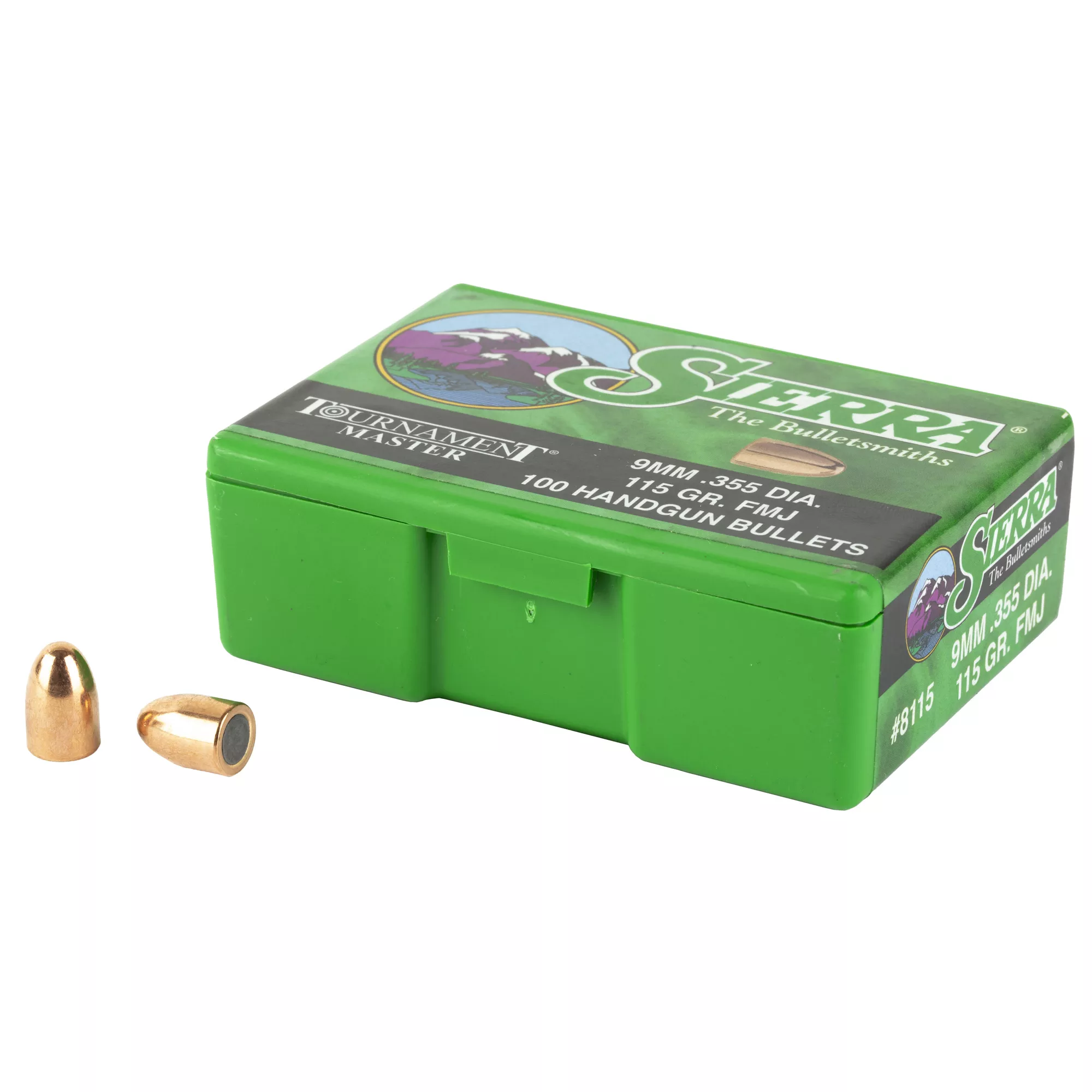 Sierra 8115 Tournament Master 9mm 115gr Full Metal Jacket 100/Box