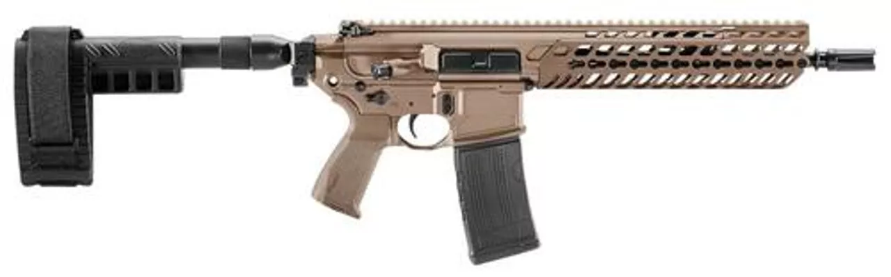 Sig MCX Pistol 223 Rem/5.56 NATO, 11.5″, Stabilizing Brace, Flat Dark Earth, 30rd