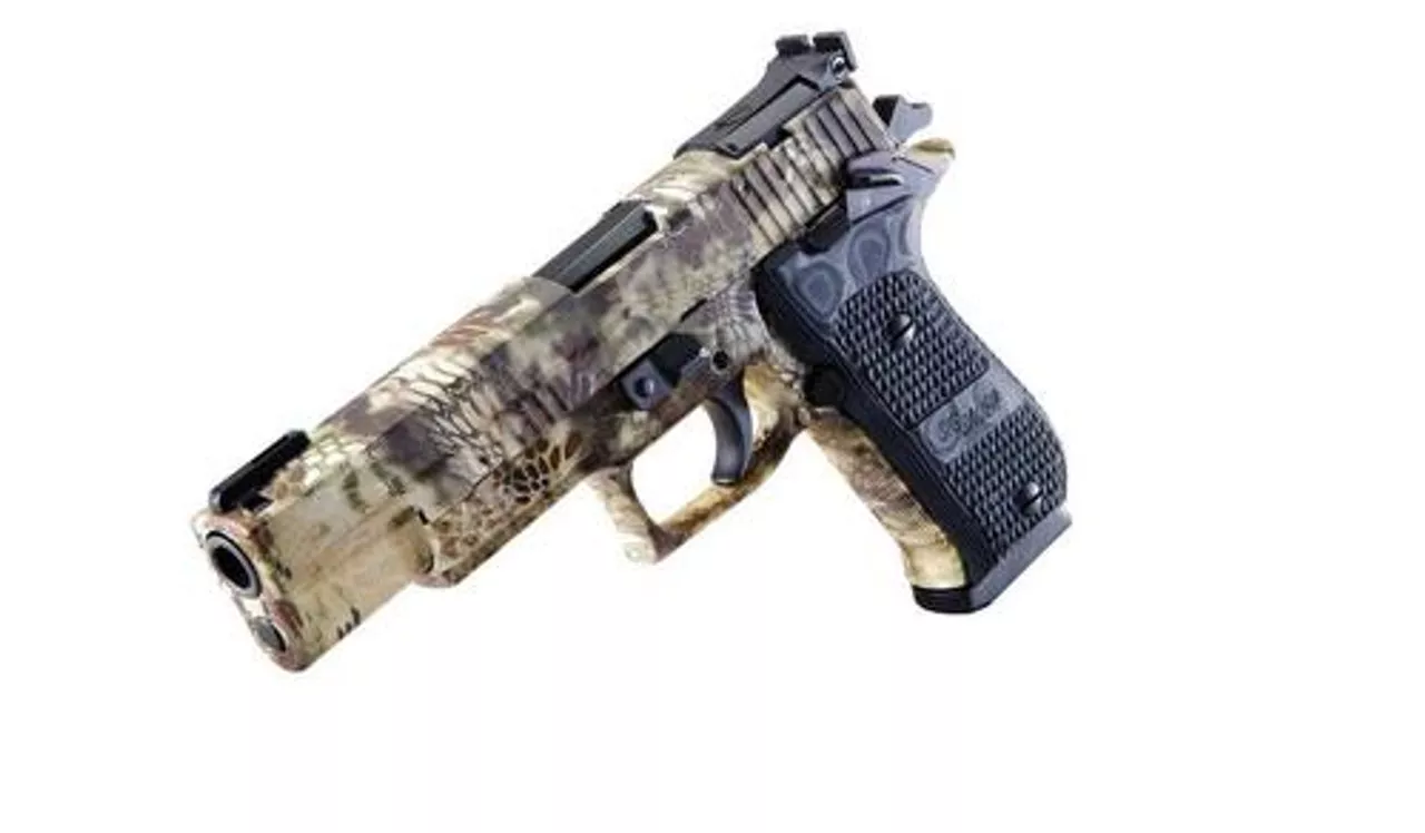 Sig P220 Elite 10mm Stainless, Kryptec Camo, 5″., , 8 rd
