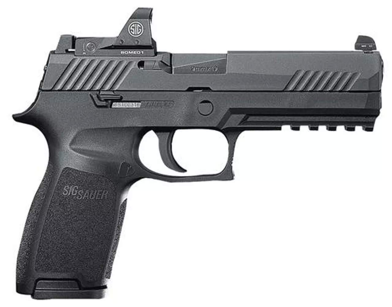 Sig P320 RX, 9mm, 4.7″, 10rd, Black Nitride,, Sig Romeo 1 Red Dot