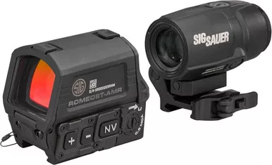 Sig Sauer ROMEO8T-AMR 1x40mm Red Dot/JULIET3T-MICRO 3x22mm Magnifier USED