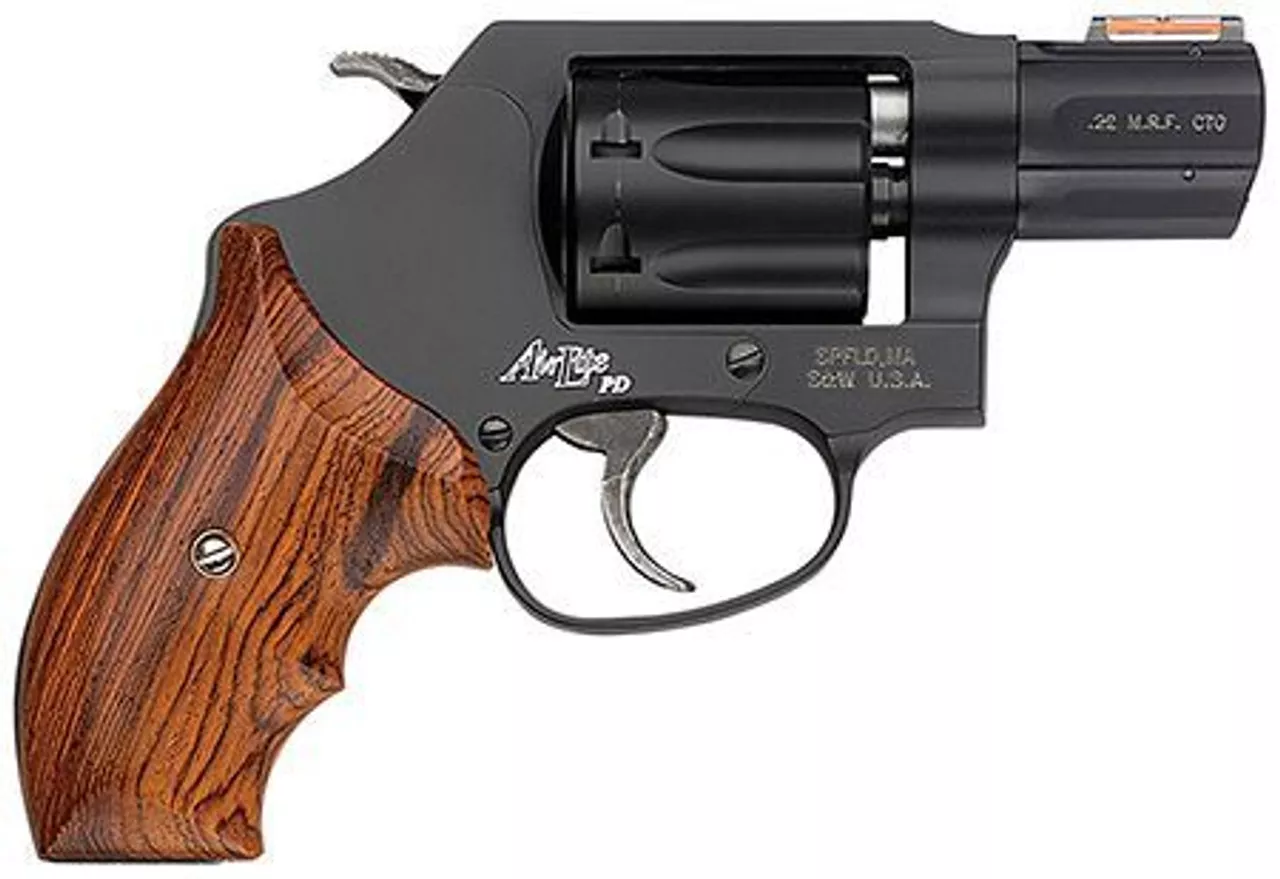 Smith & Wesson 351 PD 22 Magnum 1.9″ Barrel Wood Grip Matte Black 7rd