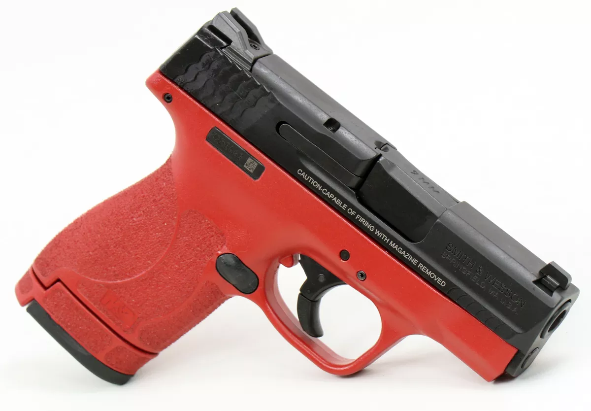Smith & Wesson M&P 2.0 Shield Red Blaze Edition 40 S&W Pistol – Hyatt Custom