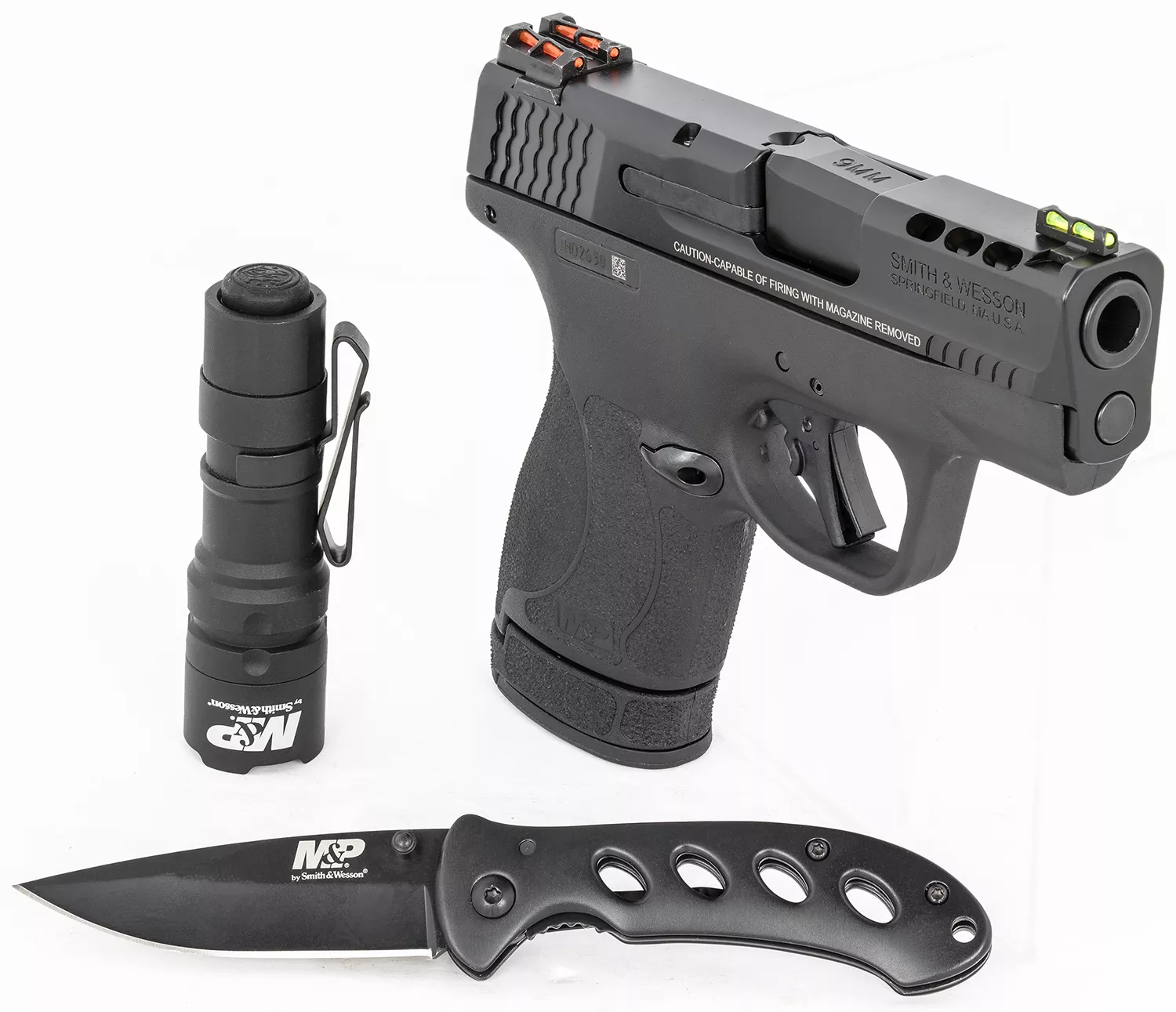 Smith & Wesson M&P Shield Plus Performance Center M2.0 9mm Pistol with Thumb Safety and EDC Kit
