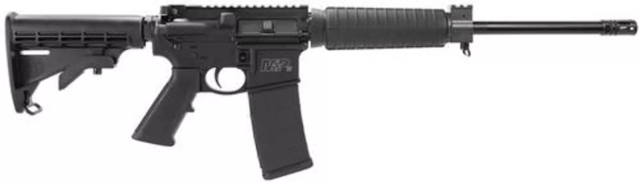 Smith & Wesson M&P15 SA 300 AAC Blackout, 16″ Barrel, 6 Pos Stock, Black, 30rd