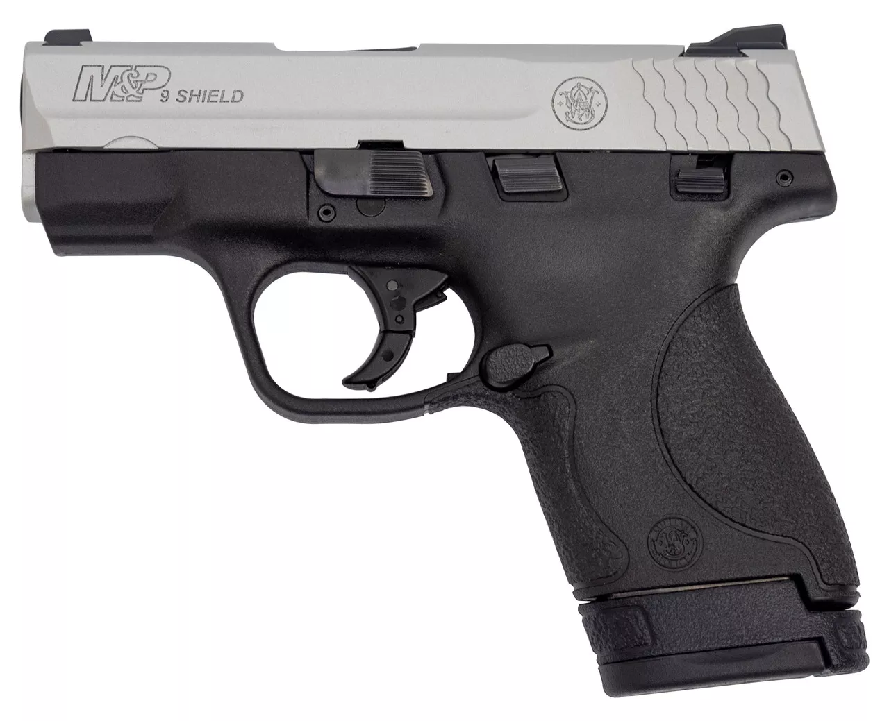 Smith & Wesson M&P9 Shield 9mm, 3.1″ Barrel, Black/Satin Aluminum, 8rd