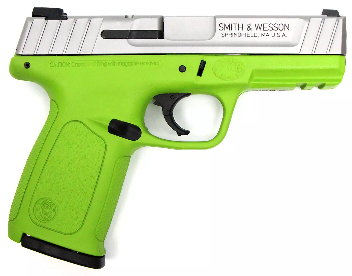 Smith & Wesson SD40 VE Zombie Green Edition 40 S&W Pistol – Hyatt Custom