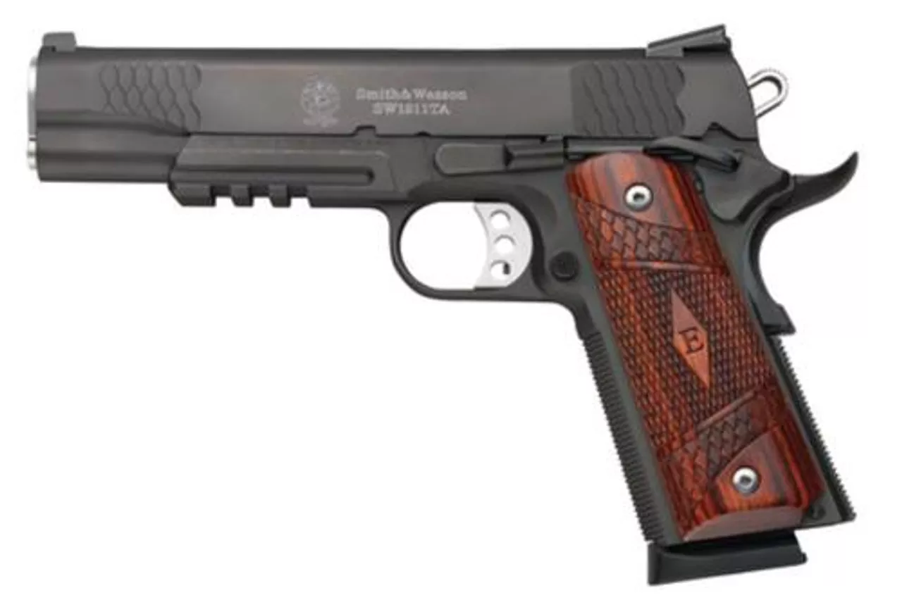 Smith & Wesson SW1911TA, E-Series, Rail, Night Sights, 45 ACP